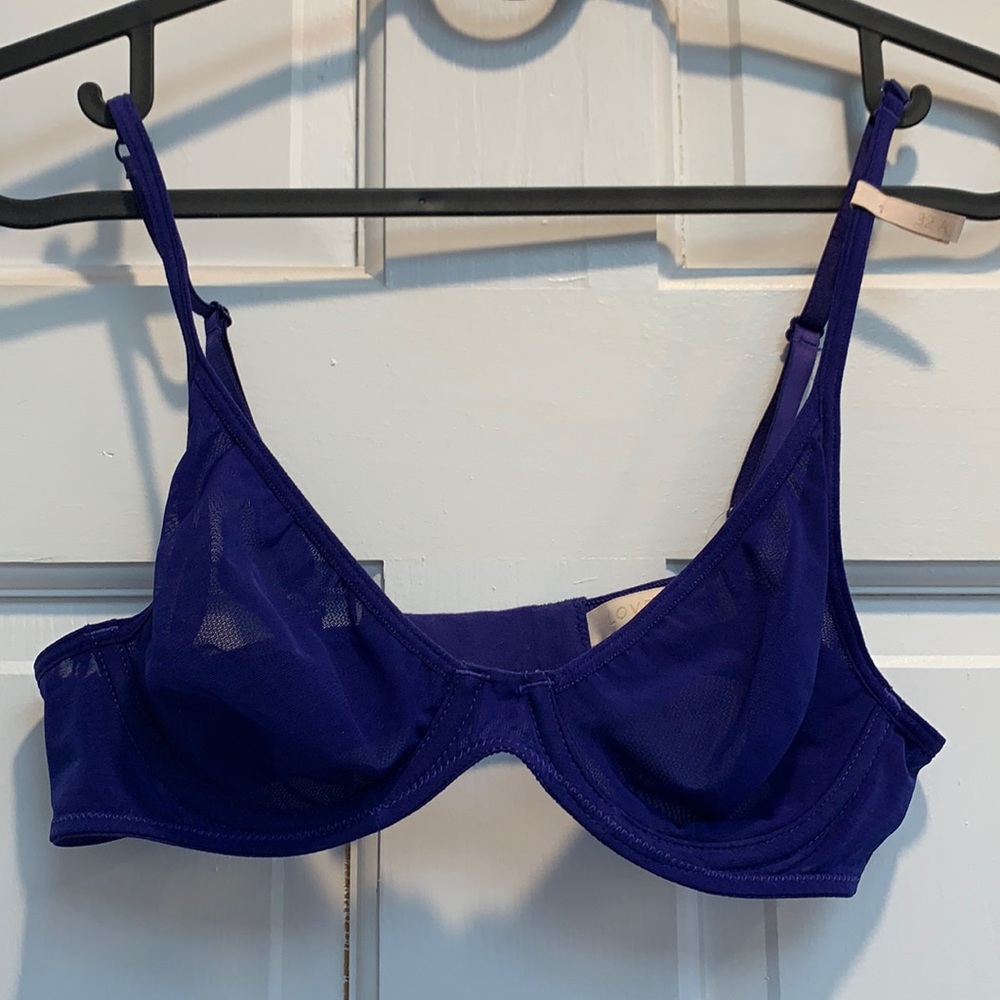 Gap Bare Natural Mesh Plunge Bra, NWT